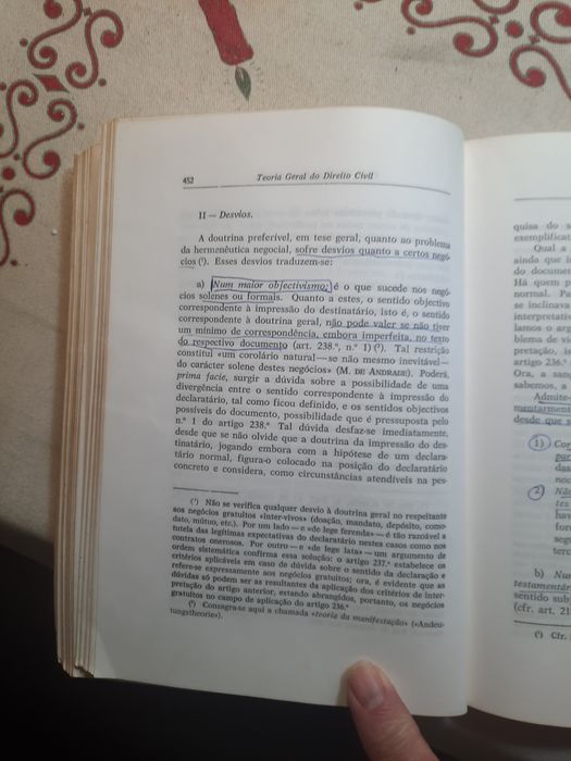 Teoria geral do direito civil do professor Mota Pinto