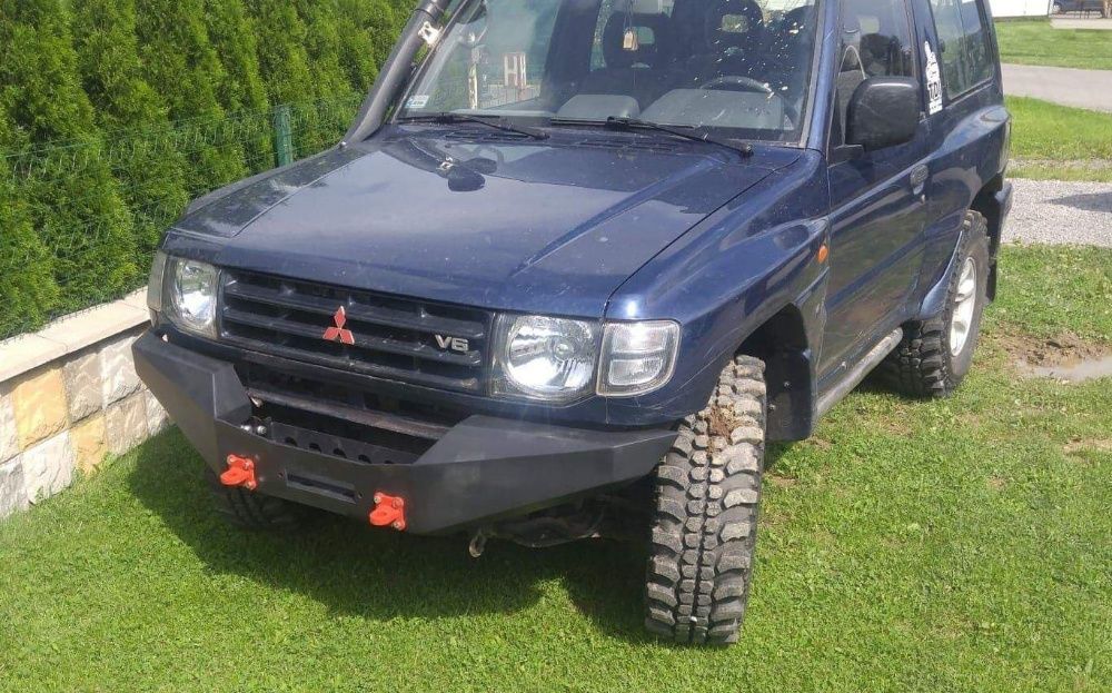 Zderzak stalowy Mitsubishi Pajero 2 - przód / przedni