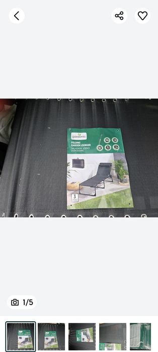 Składane łóżko ogrodowe Gardenic