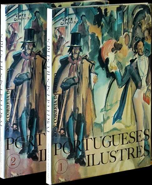 Portugueses Ilustres (Vols. I e II) - Ed. Numerada e Assinada (1978)