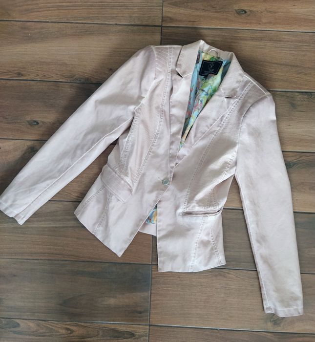 Kurtka przejściowa żakiet damski skóra Rino Pelle Zalando 38 M S 36