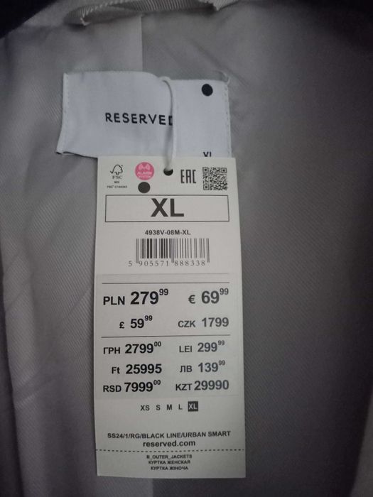 Nowa damska kurtka RESERVED