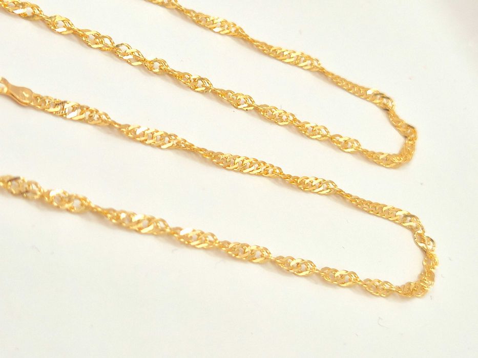 Elegancki złoty łańcuszek 585 (14k) 61cm