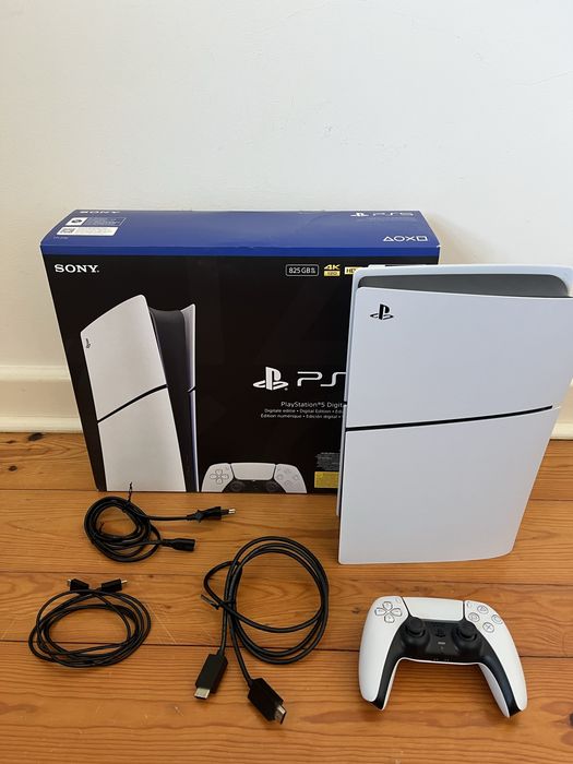 Ps5 Digital Edition (mod slim) 825gb - como nova c/garantia CeX ate 2030