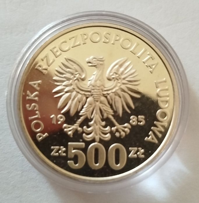 500zł - srebra moneta okolicznościowa