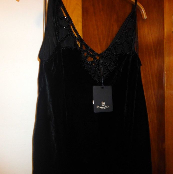 Top veludo Massimo Dutti