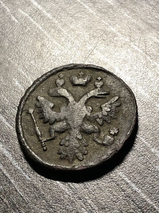 Монета царська , денга 1737 року