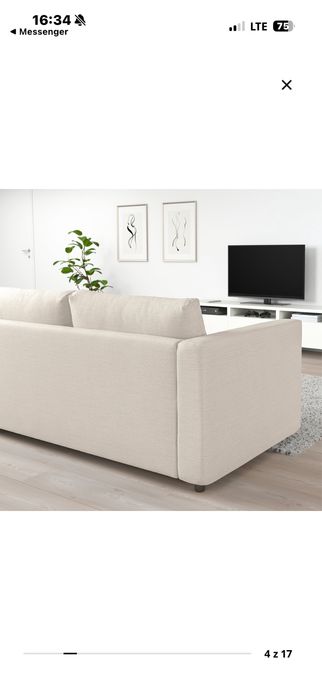 Kanapa IKEA VIMLE (zdejmowane pokrowce, rozkładana)