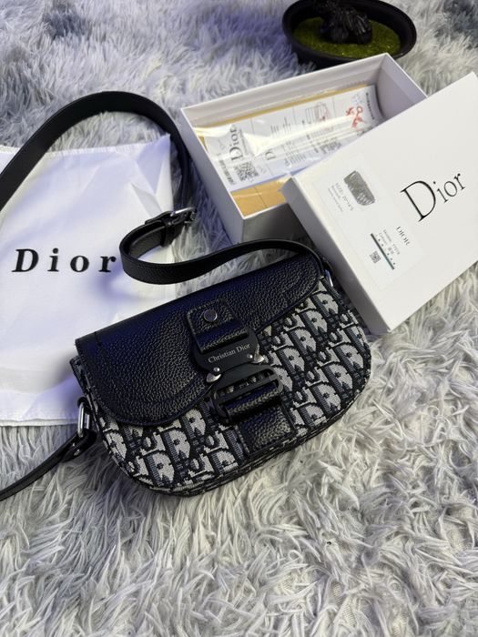 Сумка Dior Monogram біла, стильна сумка Dior, чоловіча сумка Діор