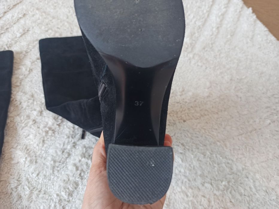 Kozaki za kolano zamszowe rozmiar 37