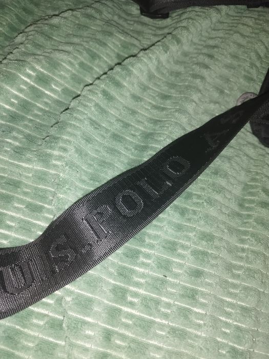 Orginalna U.S. polo assn. czarna listonoszka Nylon USPA