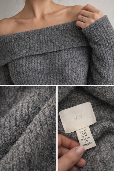 Плаття тепле  з відкритими плечима H&M