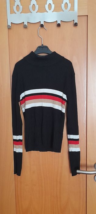 Camisola justa de manga comprida Tam M