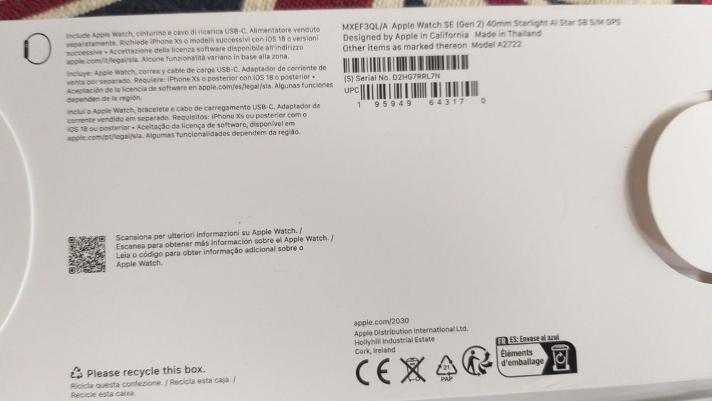 Apple Watch box only64286179136258123