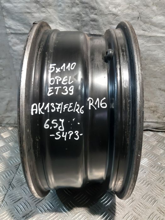 Felga Stalowa Strukturalna Opel 5X110 Et39 6.5J R16 2160131