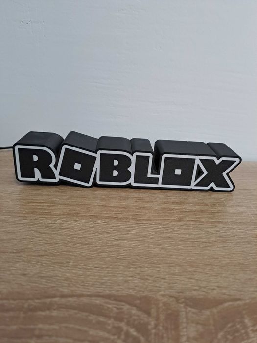 Placa Decorativa ROBLOX com LED
