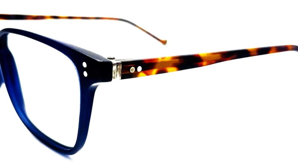 Hackett Bespoke Blue Glasses Lockhole Square Frame Mod: HEB  48* 145