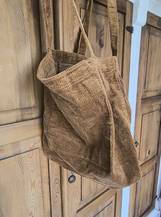 Torba codzienna rudy sztruks