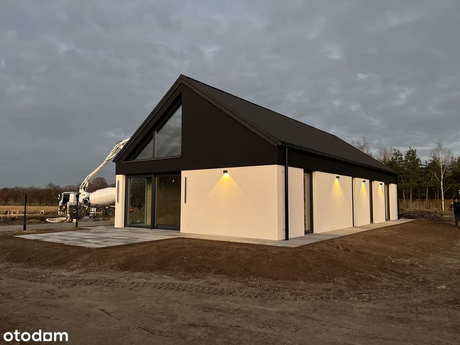 Nowoczesna stodoła - duże przeszklenia-wysoki salon-10min od Wieruszów - Więcej