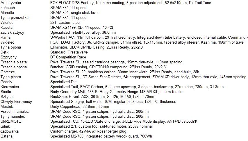 Rower elektryczny S-Works Turbo Levo rozm L - stan bdb