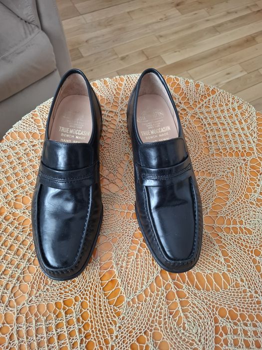 Męskie czarne mokasyny Grenson