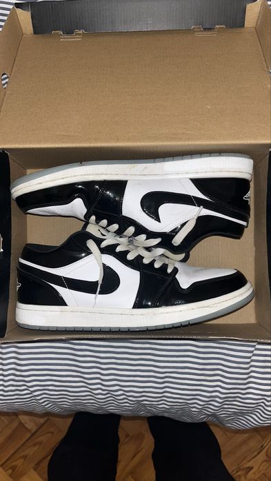 Jordan 1 low pretos e brancos