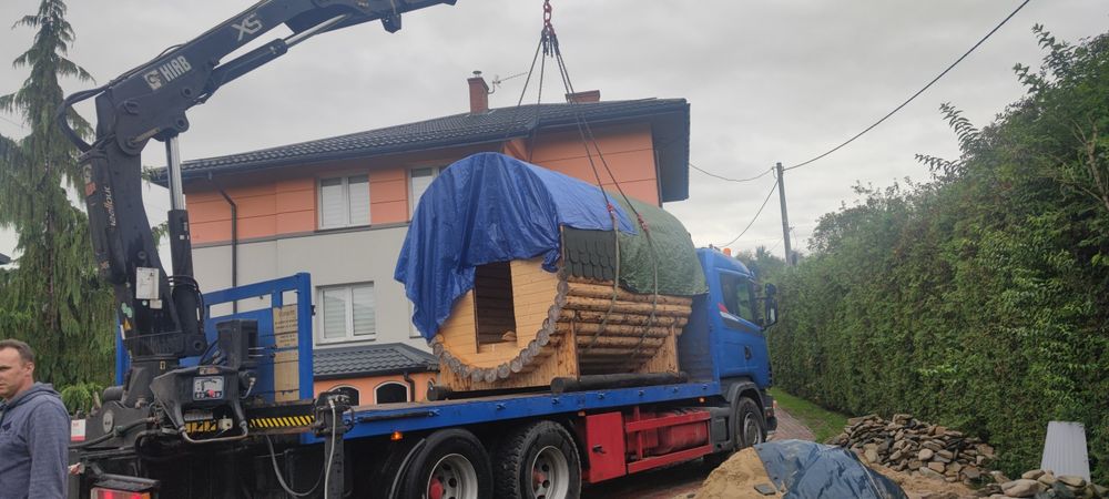 transport kontenerów, wywrotka, HDS, dźwig krosno
