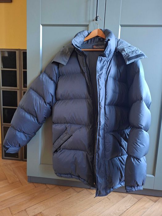 kurtka puchowa gruba, puch gęsi, stan idealny