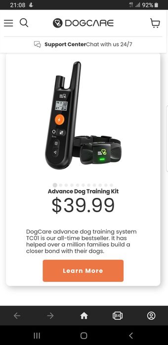 Електронний ошийник для дресирування собак,пульт для електро ошийника