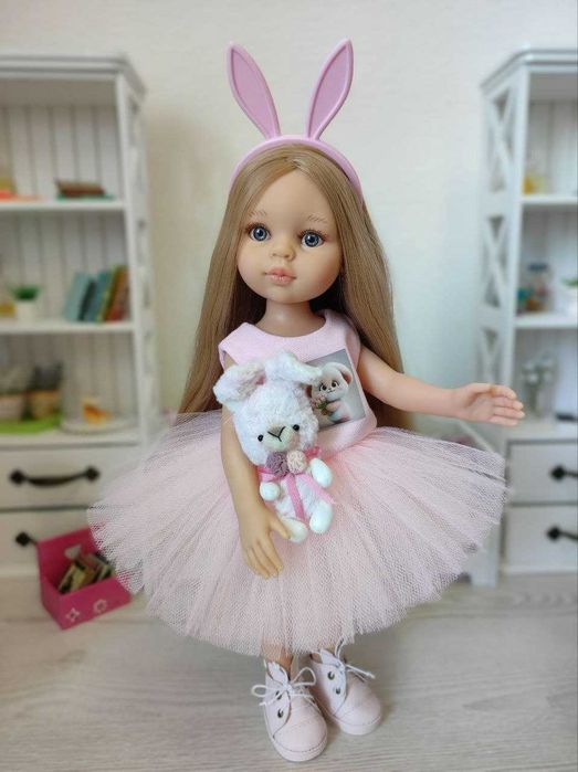 Лялька кукла Карла Рапунцель Зайчик Carla Rapuncel Paola Reina, 32 см