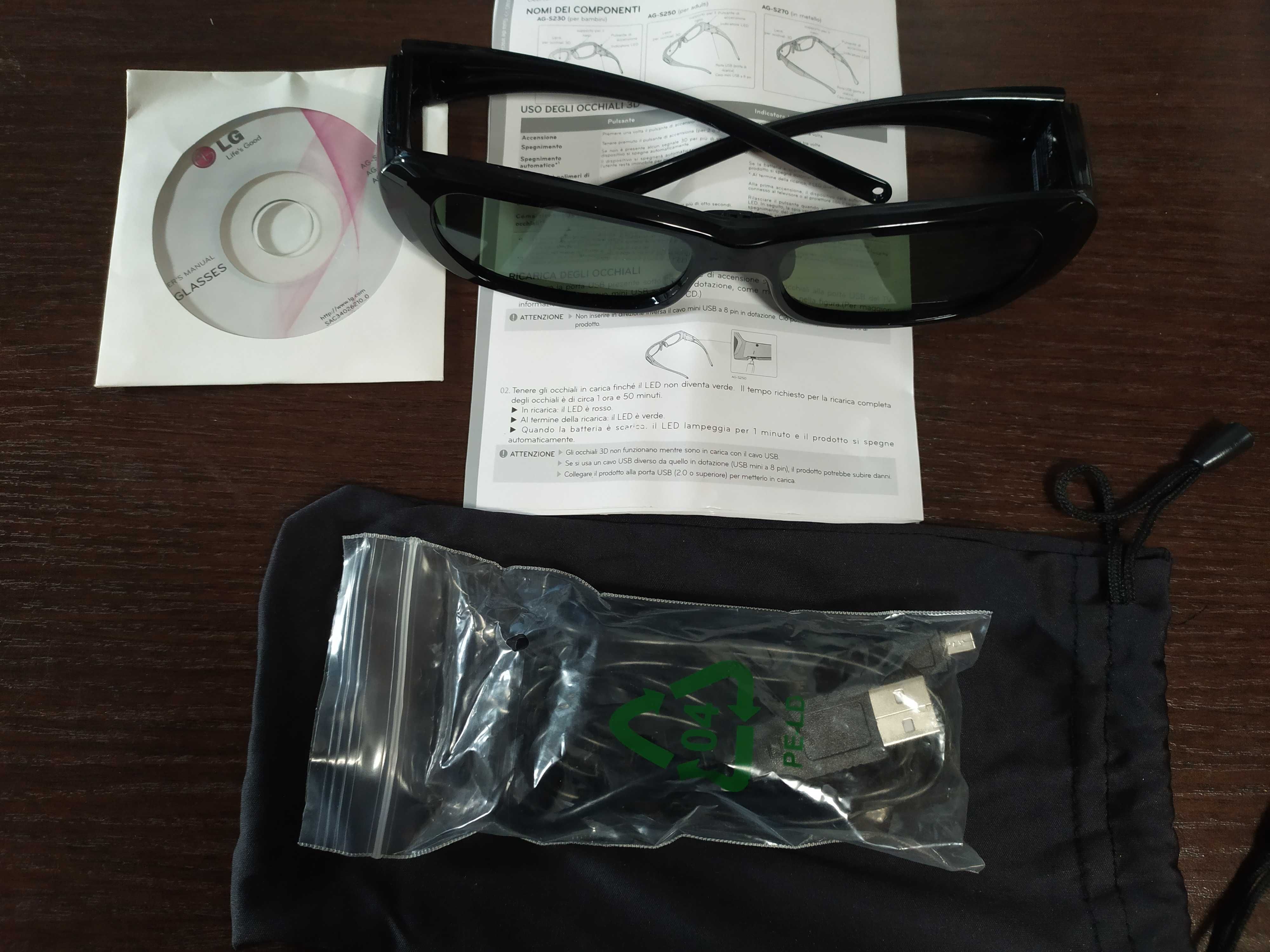 Ag s250 3d glasses clearance