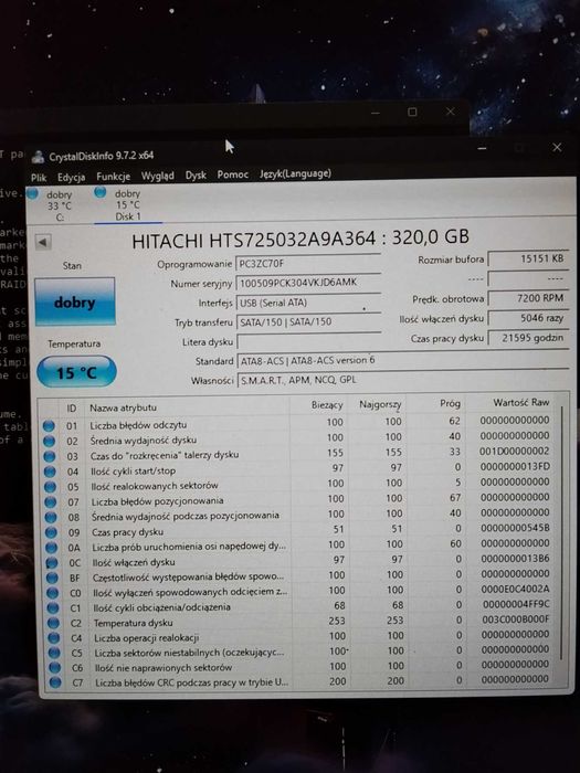 dysk twardy 320gb 2,5 #n13