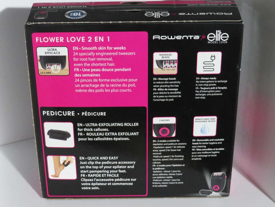 Depiladora Rowenta Elite 2 in 1 Limited Edition Nova/Selada