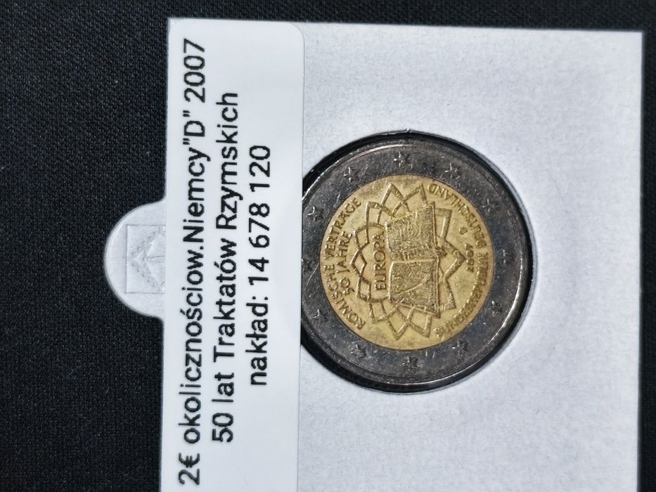 Moneta okolicznościowa 2 euro Niemcy D 2007
