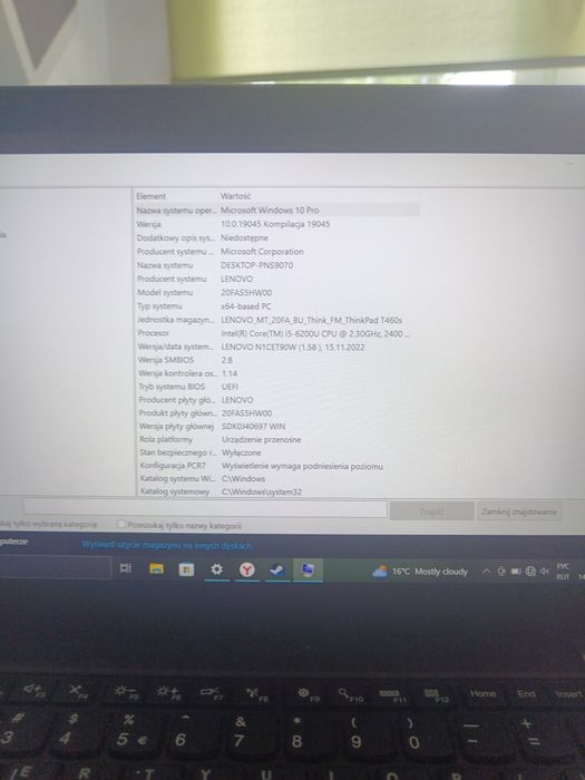 Lenovo Think Pad T460S 256Gb