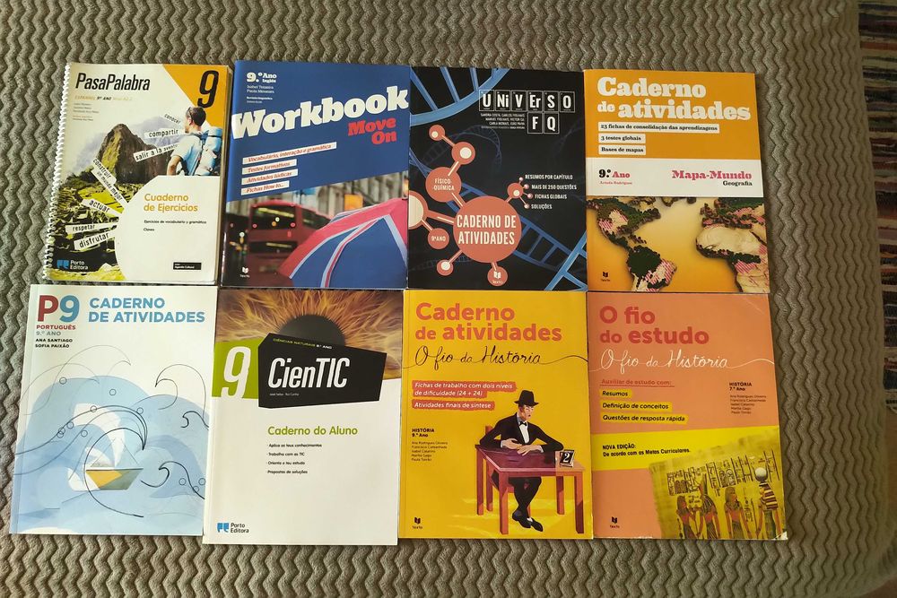 Livros de fichas 7 ano, 8 Ano e 9 ano