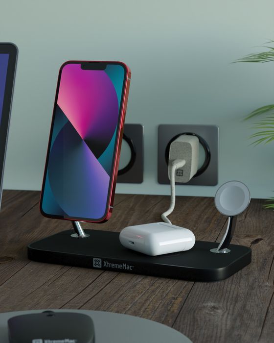 X-MAG PRO: Беспроводное зарядное устройство 3-в-1   Apple MagSafe