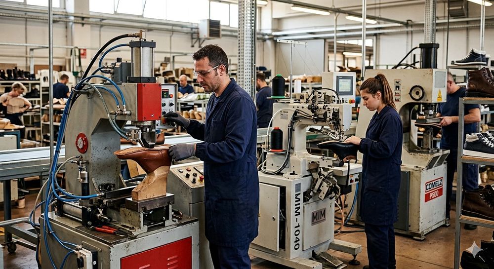 Formas calçados  e máquinas fabrico calçado Industrial