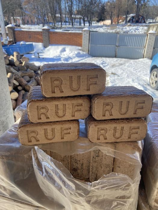 Паливний брикет руф  дуб 100% опт