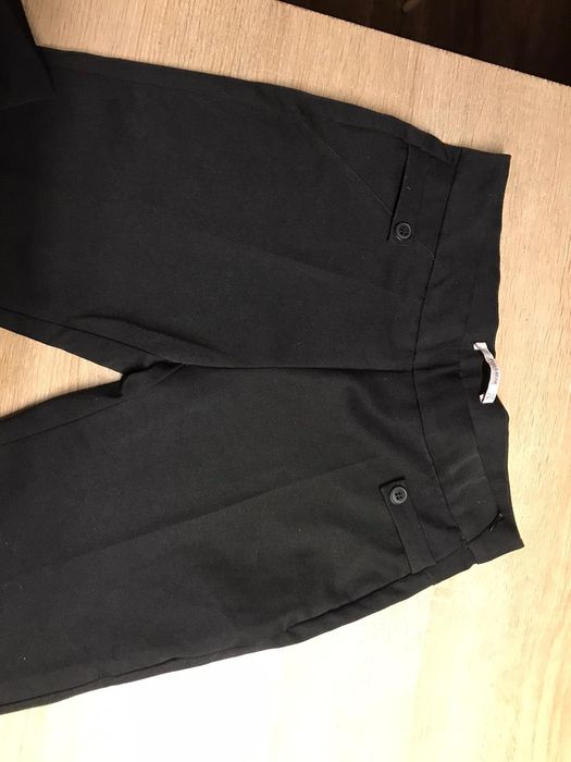 Eleganckie, czarne, modne spodnie Pull&Bear, rozm. S