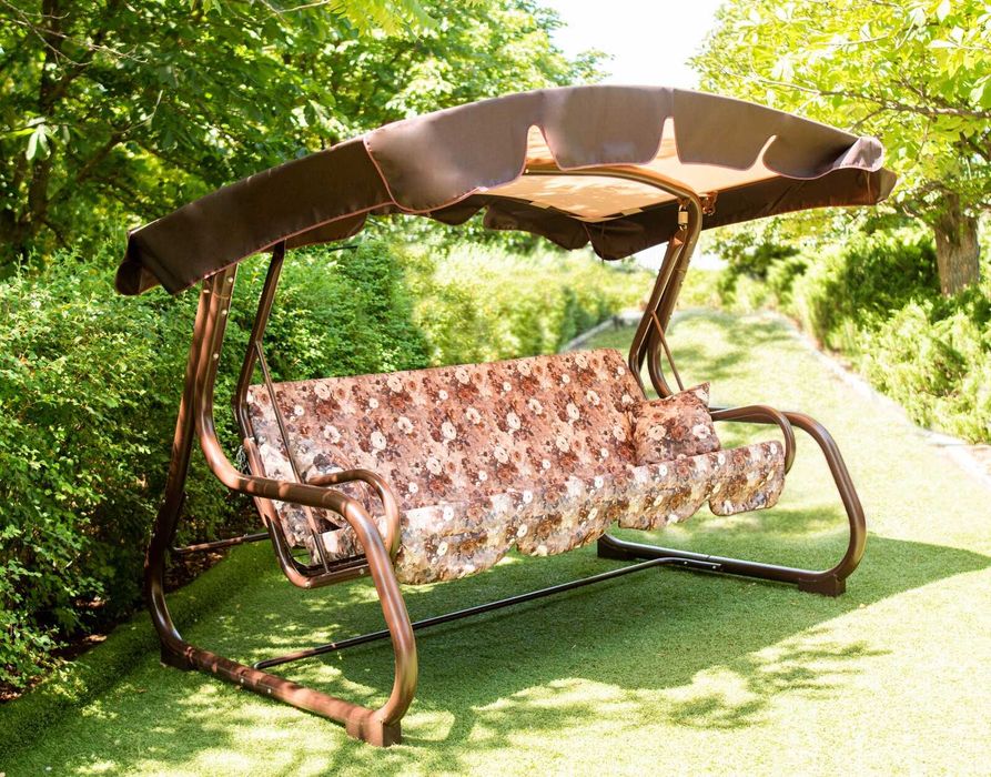 Садові Гойдалки- Сандра Розкладні з дахом Качеля Гойдалка Акційна ціна