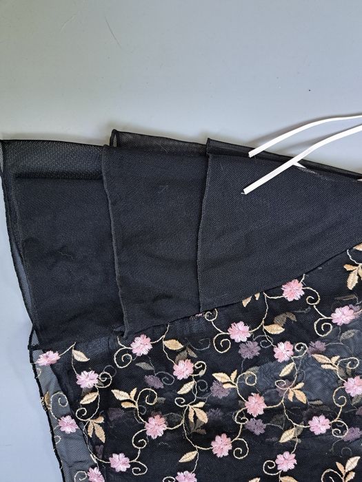 Пеньюар черный прозрачный кружевной,  размер S, новый