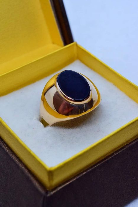 Złoty Sygnet z Onyksem