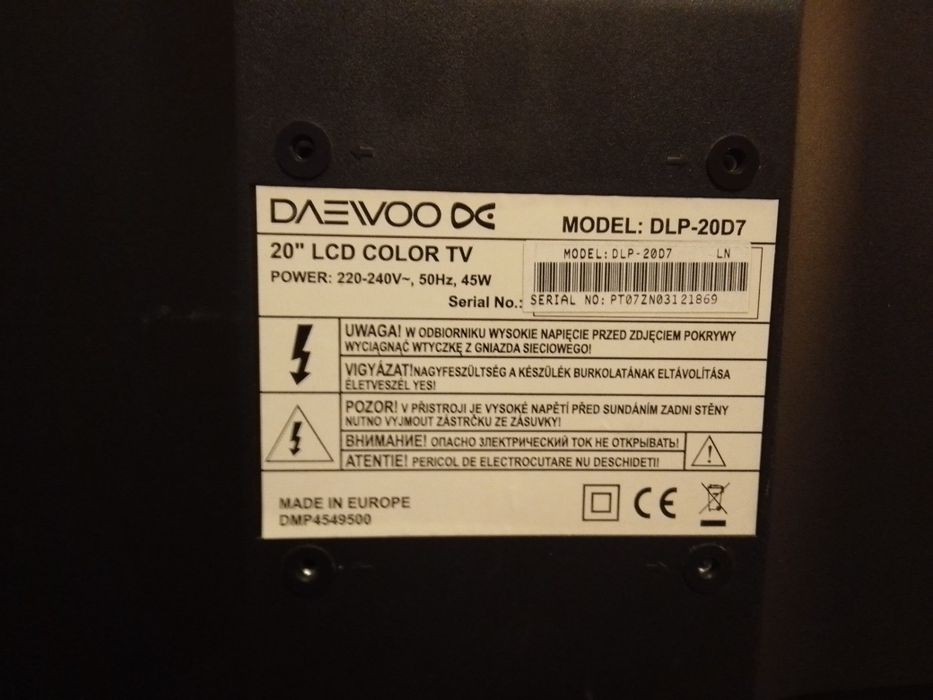 TV Daewoo 20" pod dekoder