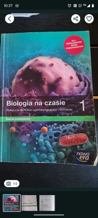 Biologiia na czasie kl.1