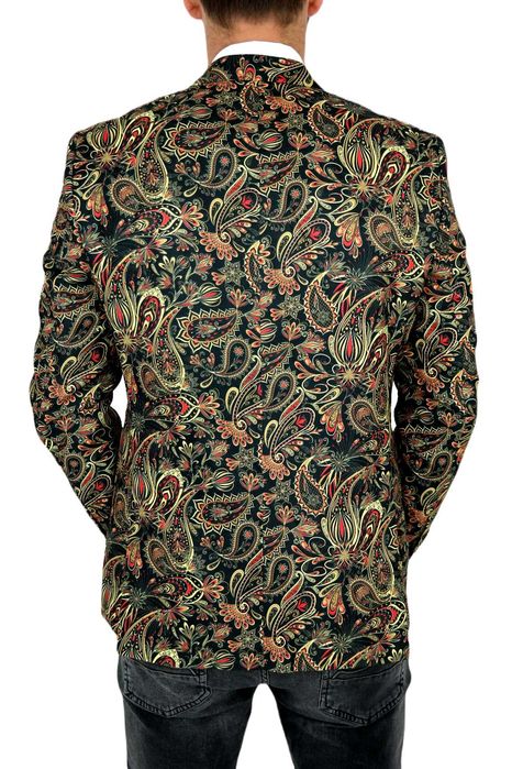 GIOVANNI PERA Marynarka Męska D612 paisley Kwiaty różne rozmiary