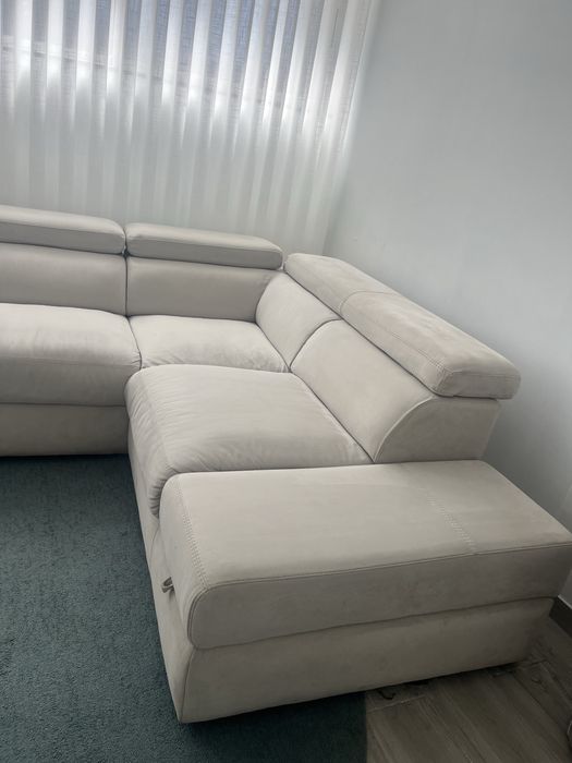 Sofa com box e acento extensivel