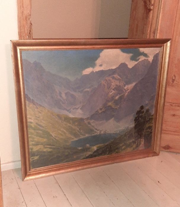 Obraz olejny „Morskie Oko” – Z. Wójcik, 1936 r., DUŻY FORMAT