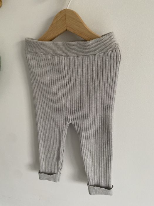 Legginsy szare dzianinowe getry 86 Marks & Spencer jak newbie
