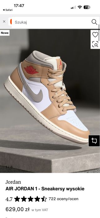 AIR JORDAN 1 - Sneakersy wysokie Nike